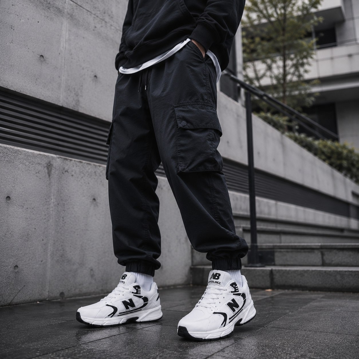 کفش ورزشی مردانه نیوبالانس مدل NB-سفید